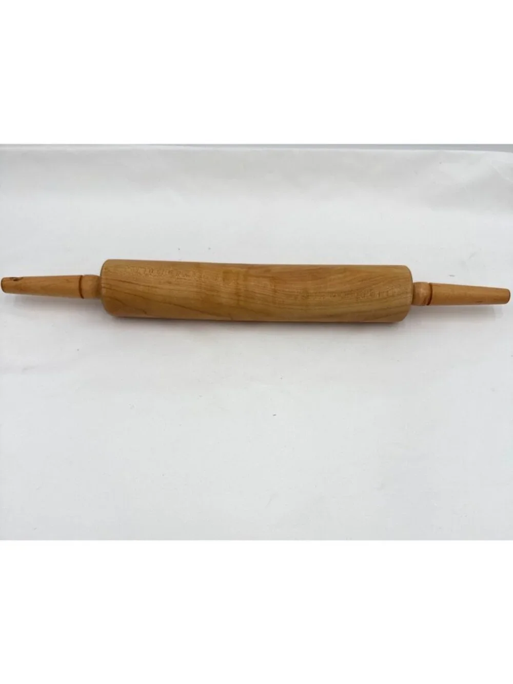 Vintage Wooden Rolling Pin With Tapered Handles 17